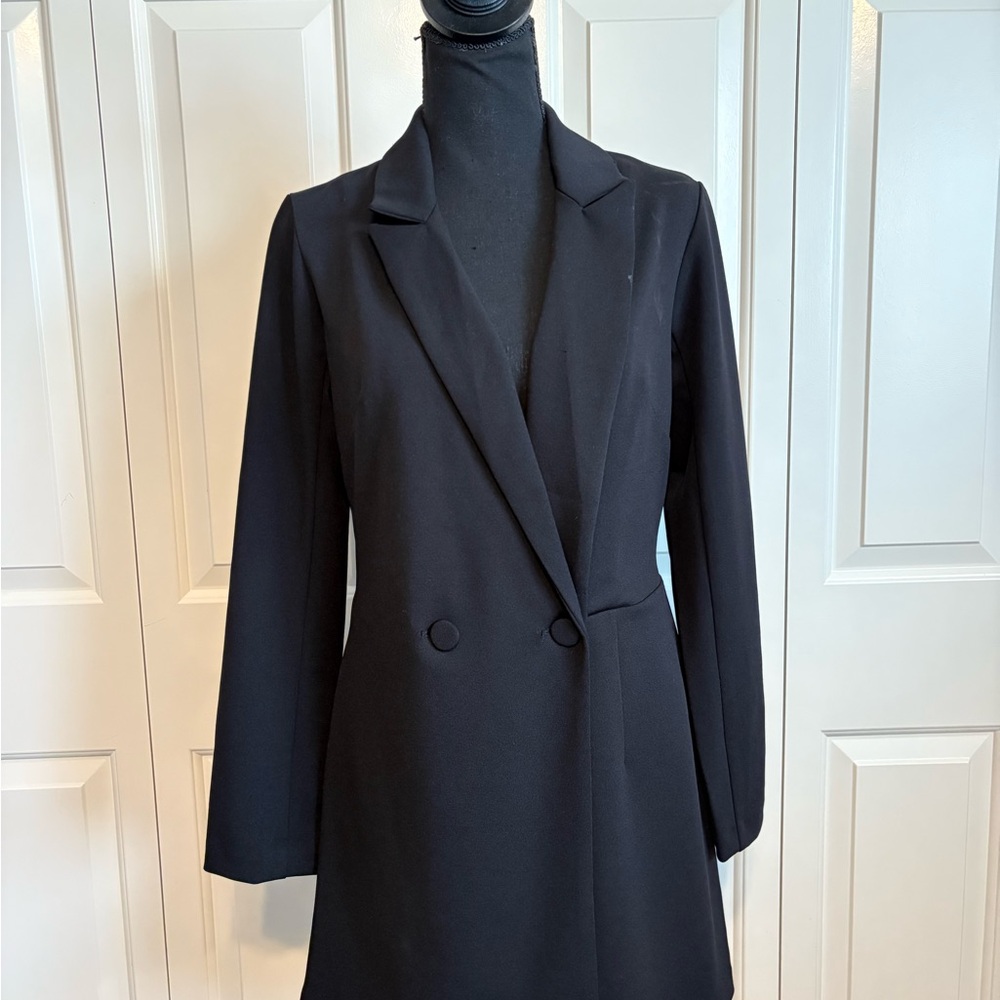 Express Black Mini Dress Elegant Tailored Fit